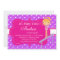 Pink n Purple polka dot Birthday Party Invitation
