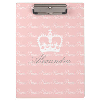 Pink-n-White Princess Clipboard
