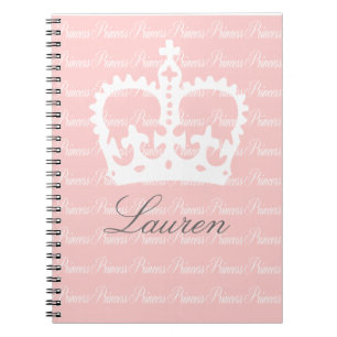 Pink-n-White Princess Notebook