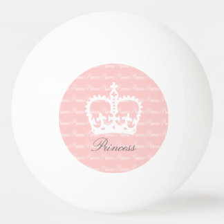 Pink-n-White Princess Ping Pong Ball