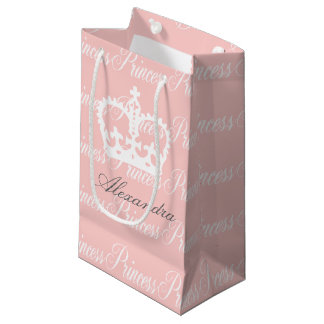 Pink-n-White Princess Small Gift Bag