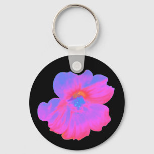 Pink Nasturtium Keychain
