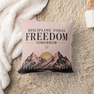 Pink Nature Motivational Cushion