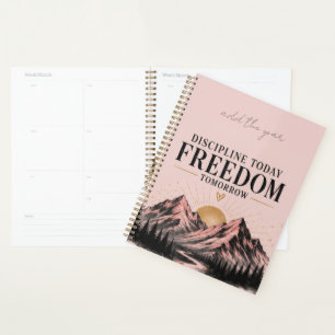 Pink Nature Motivational Goal Setting Planner