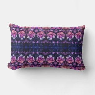 Pink Navy Kaleidoscope Lumbar Cushion