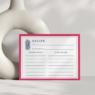 Pink & Navy Pineapple Recipe