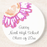 Pink Neon Sunflower Graduation