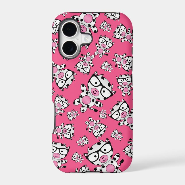 Pink nerd cow pattern (Back)