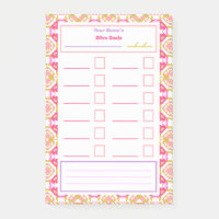 Pink New Year’s Resolutions Goal Tracker Checklist