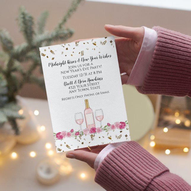 Pink New Year's Eve Invitation (Creator Uploaded)