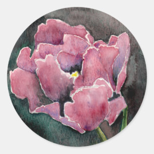 Pink NIght Tulip Envelope Wedding Seal