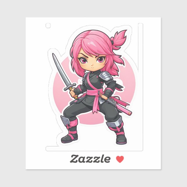 Pink Ninja Girl (Sheet)