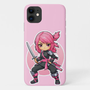 Pink Ninja Girl Case-Mate iPhone Case
