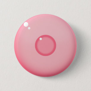 Pink Nipple 6 Cm Round Badge