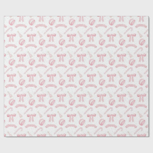 Pink Noel candy Xmas no background customise Wrapping Paper