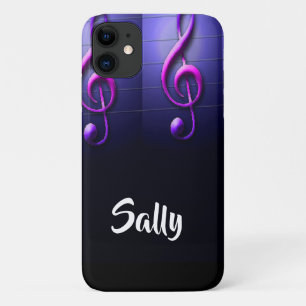 Pink notes on strings Case-Mate iPhone case