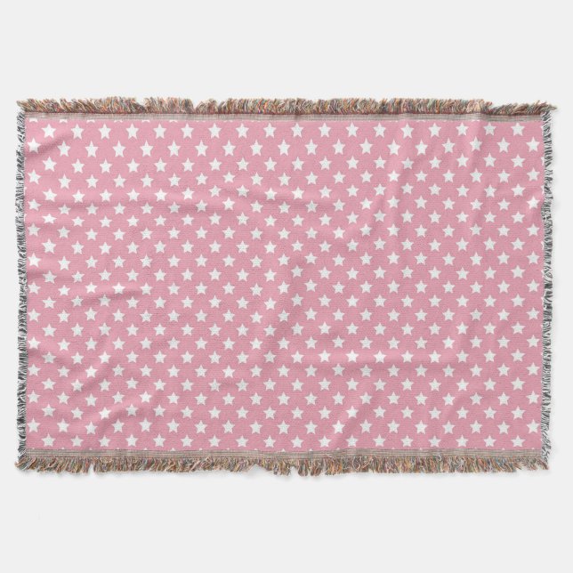 Pink Nursey Decor Throw Blanket (Front)