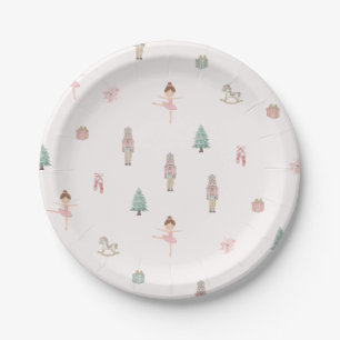 Pink Nutcracker Ballet Baby Shower Paper Plates