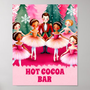 pink nutcracker Ballet birthday hot cocoa bar Sign