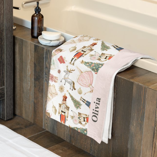 Pink Nutcracker Bath Towel Set (Creator Uploaded)