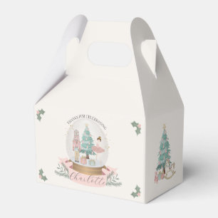 Pink Nutcracker Christmas Baby Shower Favour Favour Box