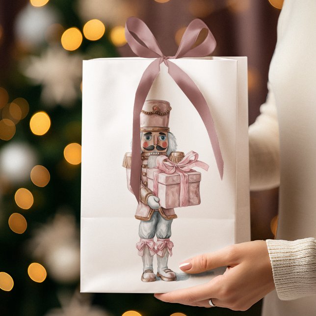 Pink Nutcracker Christmas Gift Bag (Creator Uploaded)