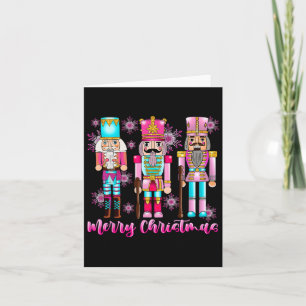 Pink Nutcracker Squad Pink Christmas Ballet Xmas W Card