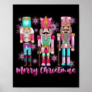 Pink Nutcracker Squad Pink Christmas Ballet Xmas W Poster
