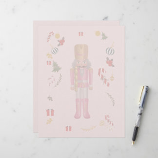 Pink Nutcracker Stationery Paper.