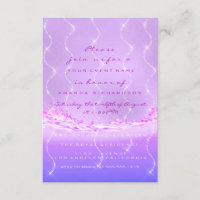 Pink Ocean Bridal Sweet 16th Spark Confetti Waves