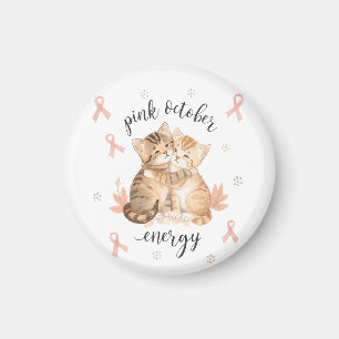 Pink October keychain, In october we wear pink Magnet