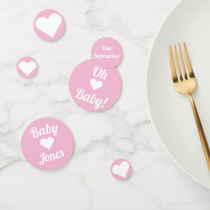Pink Oh Baby Customisable Confetti