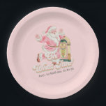 Pink Oh What Fun-Retro Groovy Santa Claus Birthday Paper Plate<br><div class="desc">Make birthdays extra groovy with these Pink Oh What Fun-Retro Groovy Santa Claus Birthday Paper Plates! A delightful twist on holiday and birthday celebrations, these plates are perfect for anyone who loves a unique and festive theme. They feature a fun, vintage-style Santa Claus with a "Oh What Fun" message, all...</div>
