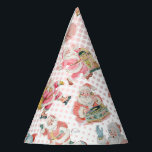 Pink Oh What Fun-Retro Santa Claus Themed Birthday Party Hat<br><div class="desc">Get ready to party with these festive Pink Oh What Fun-Retro Santa Claus Themed Birthday Party Hats! Bring a unique and playful touch to any birthday celebration, especially for those who love all things vintage and Christmas. Featuring a charming retro Santa design and a cheerful "Oh What Fun" message, these...</div>