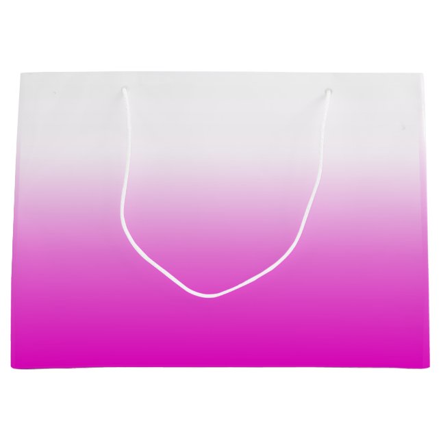 Pink Ombr Gradient Background Design-60416 Large Gift Bag (Front)