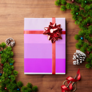 pink ombre christmas time wrapping paper