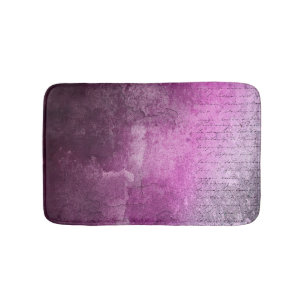 Pink ombre cracked texture bath mat