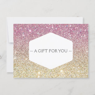 PINK OMBRE GLITTER Gift Certificate