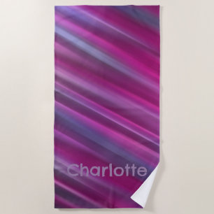 Pink Ombre Gradient Beach Towel