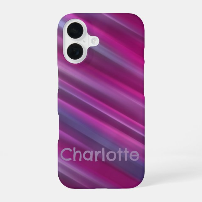 Pink Ombre Gradient  iPhone 16 Case (Back)