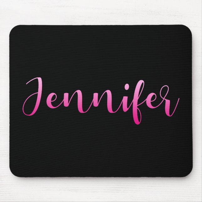 Pink Ombre Jennifer Mouse Pad (Front)