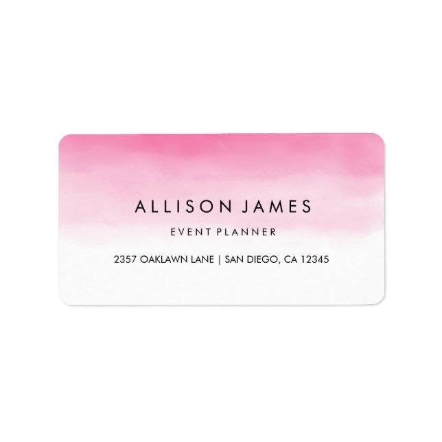 Pink Ombre Label (Front)
