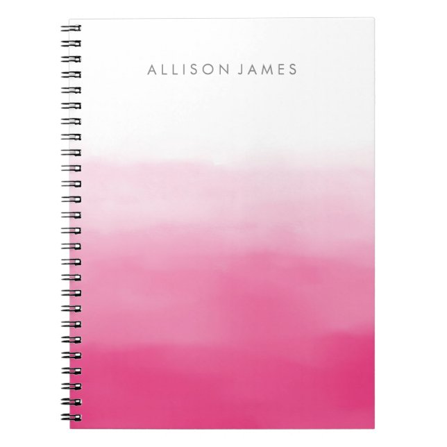 Pink Ombre Notebook (Front)