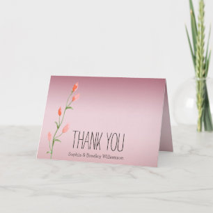 Pink Ombre Roses Thank you