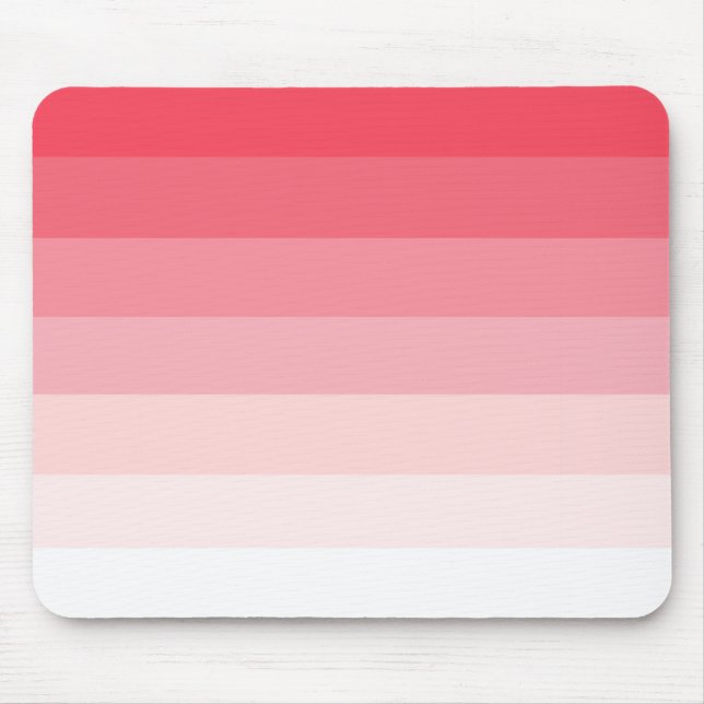 Pink Ombre Stripes Mouse Pad (Front)