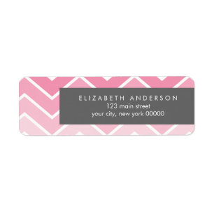 Pink Ombre Zig Zag Chevron Pattern