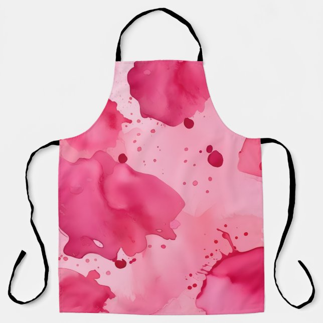 Pink on Pink Abstract Apron (Front)
