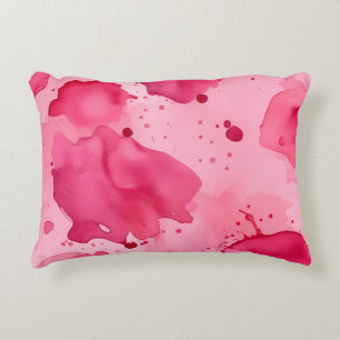 Pink on Pink Abstract  Decorative Cushion