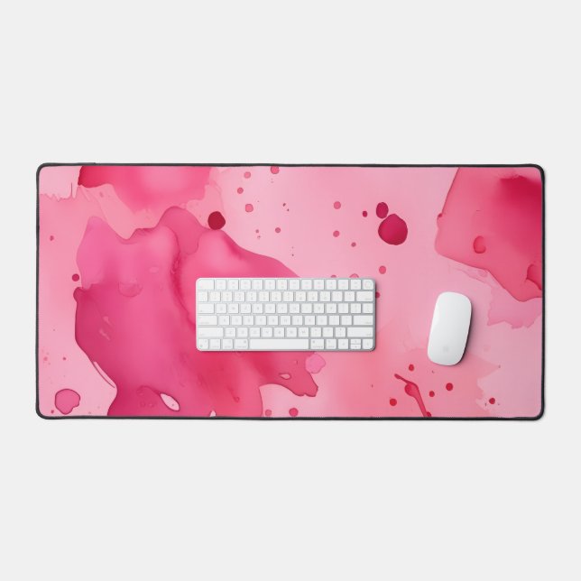 Pink on Pink Abstract  Desk Mat (Keyboard & Mouse)
