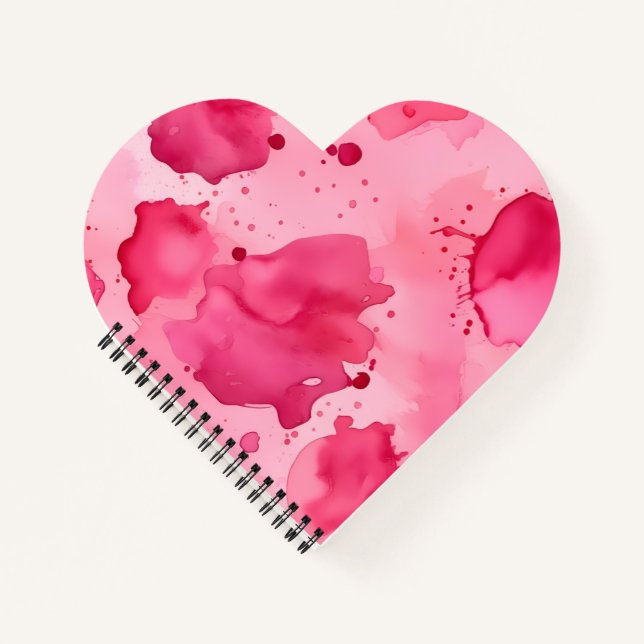 Pink on Pink Abstract  Notebook (Front)